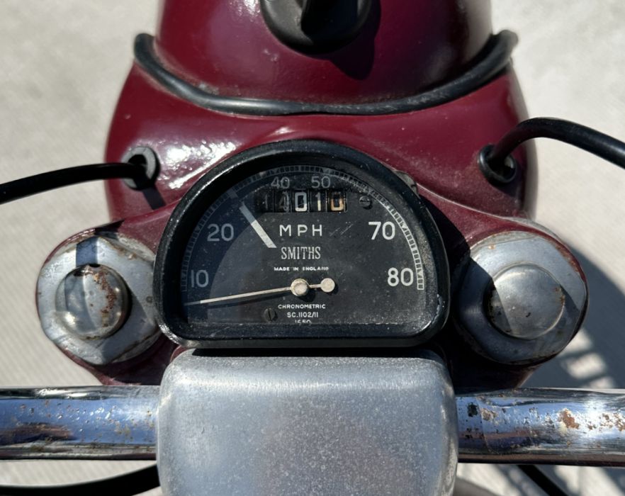 A 1958 BSA Bantam D5 175cc registration no. 815 BHW, frame no. FD52958, engine no. ED5B2387, maroon. - Image 10 of 18