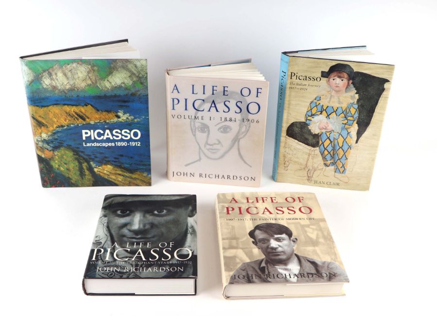 Pablo Picasso - reference books to include Richardson (John) The Life of Picasso, vols 1, 2 and 3;