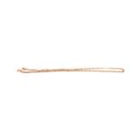 A 14ct gold fancy chain link necklace, 65cms long, 23.8g.