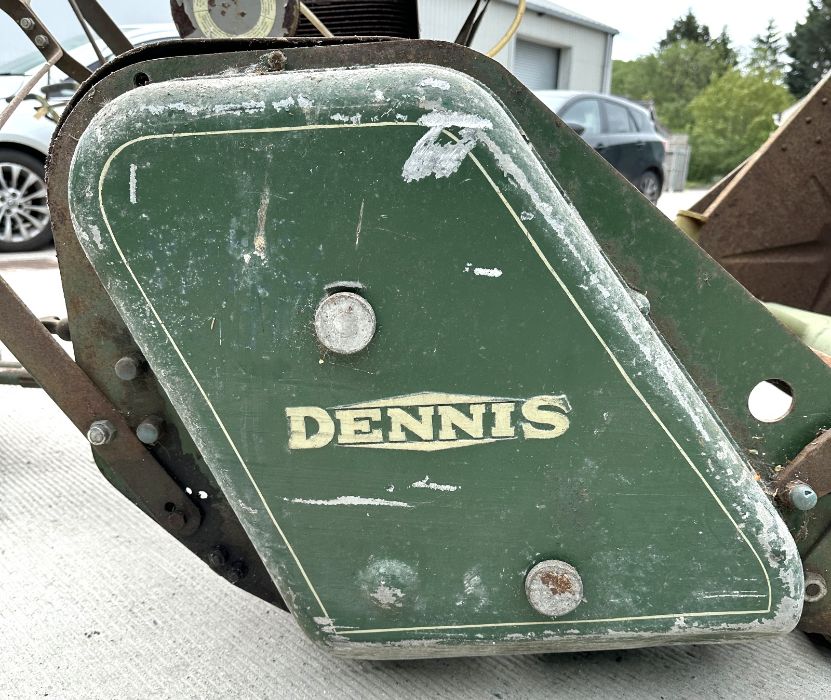 A Dennis of Guildford 36ins self propelled groundsman's lawnmower, the premier MK I with grass box - Image 8 of 8