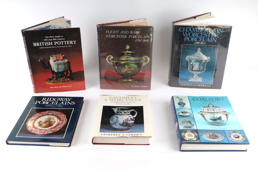 A collection of porcelain and pottery reference books to include Jenkins (Herbert) An Illustrated