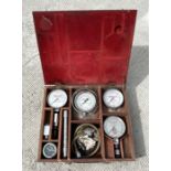 A REDeX test kit comprising compression gauge, thermo tester, engine testometre, diesel