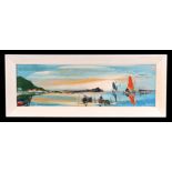 George R Deakins (1911-1982) - Coastal Scene - signed lower right, oil on board, framed, 65cm by