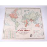 W A & A K Johnston Ltd, Edinburgh & London, Howard Vincent map of the British Empire, 1921, 20th