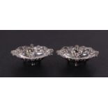 A pair of Victorian pierced silver bonbon dishes, London 1895, 9.5cm wide, 92g (2).