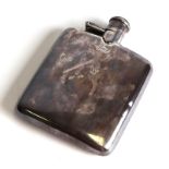 A silver hunting spirit flask with hinged screw down lid, engraved 8.2.40, Chester 1939, 144g.