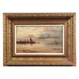 Nathaniel Hughes John Baird (1865-1936) - Brixton Harbour - oil on canvas, in original gilt frame,