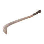 An African Congo sickle sword, 54cm long.
