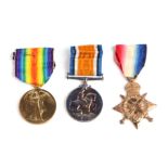 A WWI trio posthumously awarded to Lieutenant W. F. Norris, Norfolk Regiment, comprising Star,