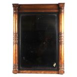 A 19th century gilt gesso and wood pier mirror, 57cm wide.