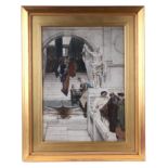 After Lawrence Alma-Tadema (Dutch 1836-1912) - An Audience at Agrippa's - aquatint, framed and