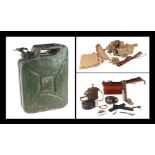 A large quantity of militaria to include webbing, cartridges, magazine cases, water bottle and other