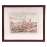 Continental school - Village Scene - indistinctly signed and dated '37 upper right, watercolour,