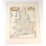 Robert Morden (1650-1703) - Britannia Saxonica - hand tinted map of the British Isles, Isle of