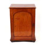 A Victorian mahogany collectors cabinet, the single panelled door enclosing six long drawers, 51cm
