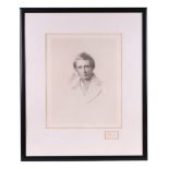 After George Richmond RA (1809-1896) Engraving of John Ruskin, engraved by Francis Hull, with