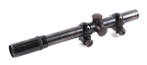 A German Pecar 3x36 telescopic rifle sight. Condition Report Optics are clear