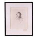 After George Richmond RA (1809-1896) Engraving of John Ruskin, engraved by Francis Hull, with