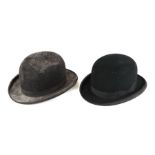 A Tress & Co London bowler hat; together with another similar (2).
