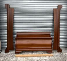 A French mahogany sleigh bed, 148cm wide. Condition Report We do not know the maker.