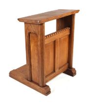 An oak ecclesiastical lectern, 69cms wide.