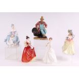 A group of Royal Doulton figures to include Southern Girl HN2425, Patricia HN2715, Helen HN3886,