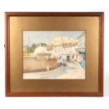 Ernest George (1839-1922) - Okan, Middle Eastern Street Scene - signed lower left, watercolour,