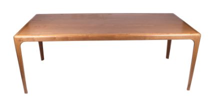 A William Yeoward oak dining table, 203 by 92 by 74cms high. Condition Report some minor marks to