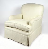 A Midi Fullback upholstered armchair, max height 86cms, 77cms wide, 85cms max depth. Condition