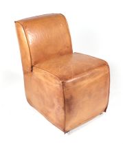 A Mojave chair upholstered in Tobacco leather. Condition Report Generally in good condition, the