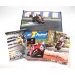 Motorcycle interest: A collection of Isle of Man TT and other racing motorcycle related posters