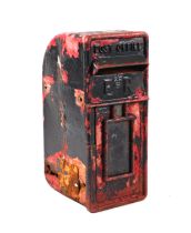 A Royal Mail Elizabeth Regina cast iron wall mounted post box.