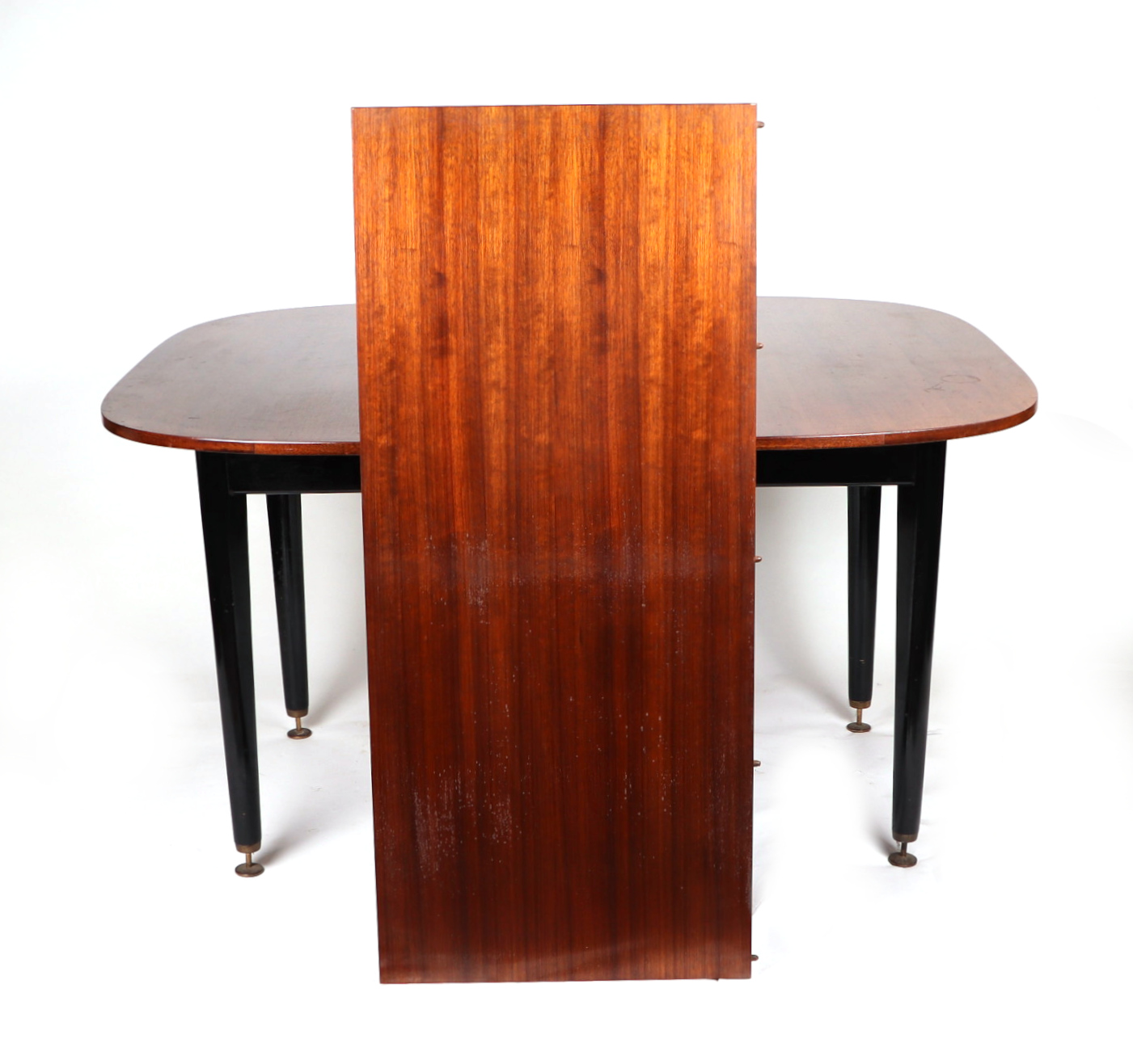 A G-Plan mid century Librenza teak dropleaf dining table, 135cms wide; together with four matching - Image 4 of 9