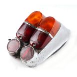 A pair of Jaguar XK150 / Mk II rear light assemblies, in original condition (2).