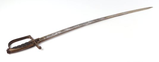 A 19th century Italian / Sardinian 1833 pattern Mounted Horse Artillery troopers sword. The single