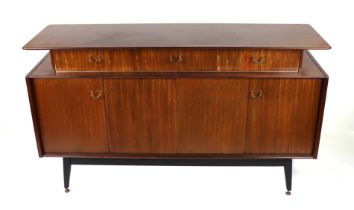 A G-Plan mid century Librenza teak sideboard, the superstructure with three drawers above two