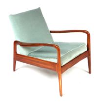 A 20th century design Greaves & Thomas Afromosia easy chair. Condition Report The joints are