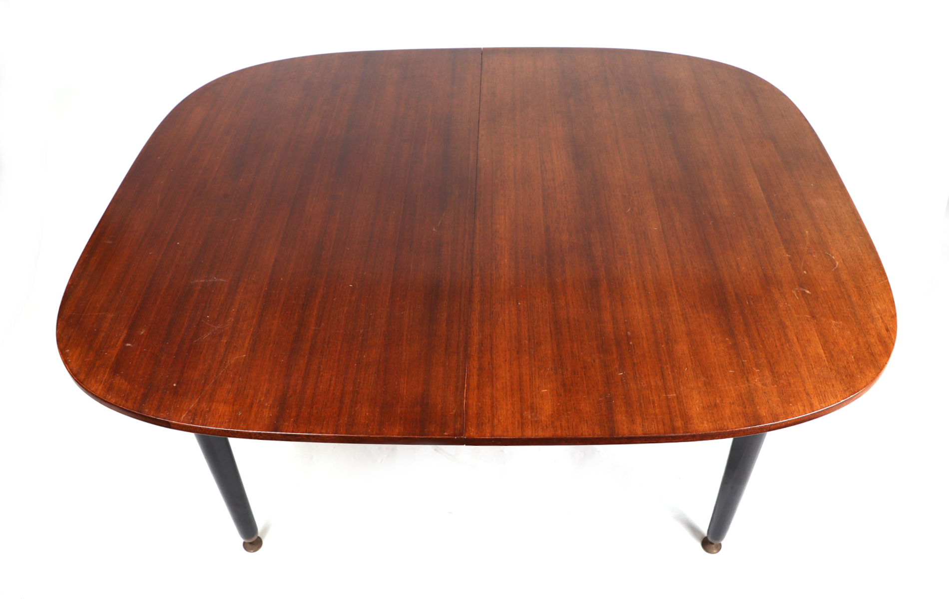 A G-Plan mid century Librenza teak dropleaf dining table, 135cms wide; together with four matching - Image 3 of 9