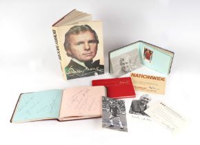 A group of autograph albums to include signatures by Bobby Moore, Barry Sheen, Stan Woods, Barbara