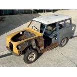 A 1956 Austin A35 van project, registration no. 256 XWA, body no. V24946, blue. This light