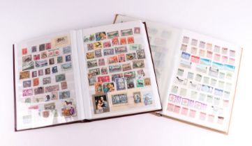 Two GB & World stamp albums to include Penny Reds, Commemorative and Sporting examples (2).