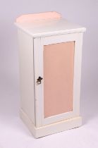 A Victorian painted pine pot cupboard, 39cms wide.