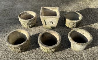 A group of six garden planters (6).