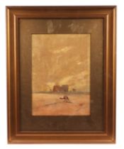 M Wedlake (early 20th century) - Middle Eastern Scene with Figure Riding a Camel - signed lower