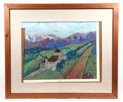 Boris Vadetzky (?) - Continental Rural Landscape Scene - indistinctly signed & dated 1980 lower