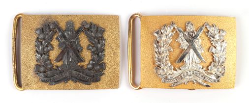 Two Royal Scot Fusiliers waist belt buckles (2).