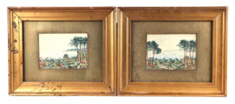 19th century English school - a pair of watercolour paintings depicting the British Riviera