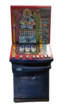 A Barcrest coin operated fruit machine, each way nudge