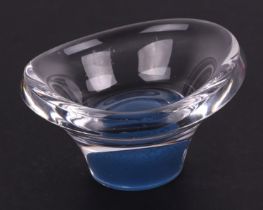 A Kosta Boda free form glass bowl, signature to base, 13cm diameter. Condition Report good overall