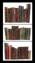 A quantity of antique books to include 'The History of the Decline and Fall of the Roman Empire'